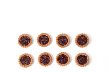 biscuits on a white background 