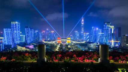 深セン市福田区 夜景