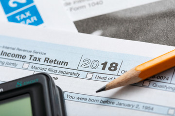 United States 1040 Tax Forms With Calculator For 2018 2019 Season