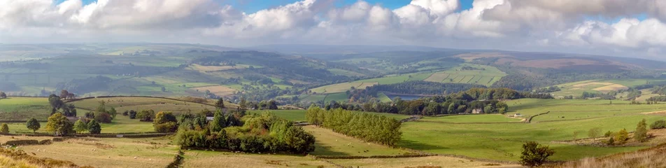 Fototapeten Large panorama of Yorkshire countryside in Spring © thecoach1