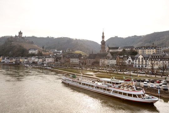 Cochem On The Moselle River Germany