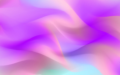 Geometric liquid form with various colors.