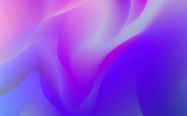 Geometric liquid form with various colors.