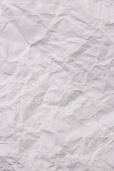 Paper crumple with the texture of the surface,White creased paper texture for abstract background..