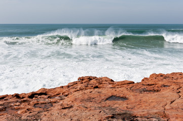 Fototapeta na wymiar Waves in Portugal