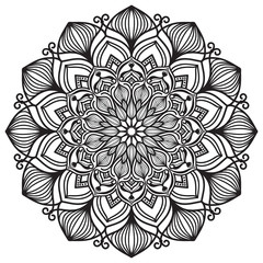 Abstract mandala graphic design decorative elements isolated on white color background for abstract concepts