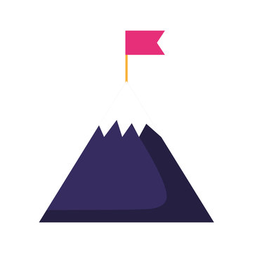 business mountain flag startup