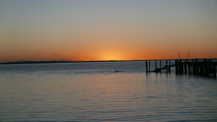 Naklejka na ściany i meble Fraser Island sunset