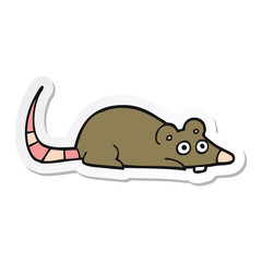sticker of a cartoon mouse
