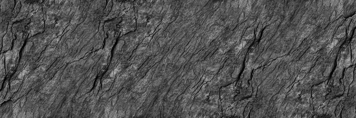 horizontal black stone texture for pattern and background