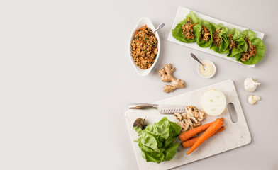Asian Chicken Lettuce Wraps