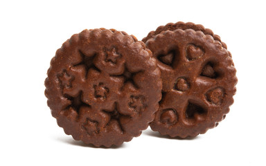 sandwich cookie isolated
