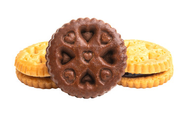 sandwich cookie isolated