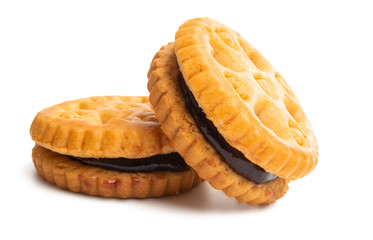 sandwich cookie isolated