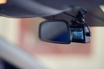 Recording  car dashcamera