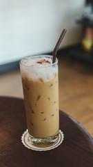 coffee with ice in glass