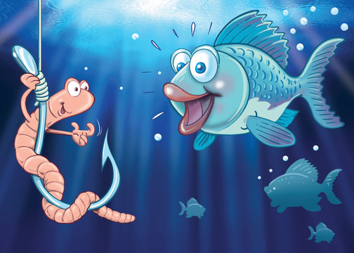 Cartoon Fish On Hook Images – Browse 14,252 Stock Photos, Vectors, and  Video