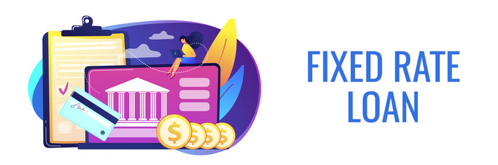 Bank account concept banner header.