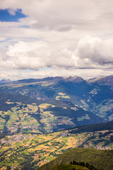 Obraz premium Alpe di Siusi, Seiser Alm with Sassolungo Langkofel Dolomite, a view of a large mountain in the background