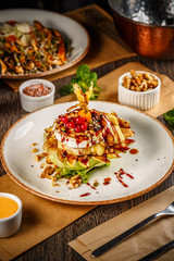 Grilled camembert cheese