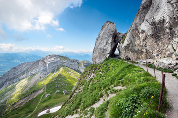 Hiking Trail on Pilatus Switzerland