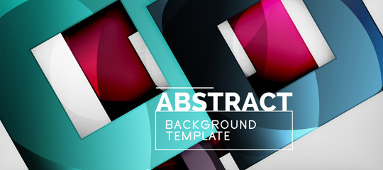 Abstract squares geometric background can be used in cover design, book design, website background