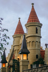 Halloween Decorated Castle