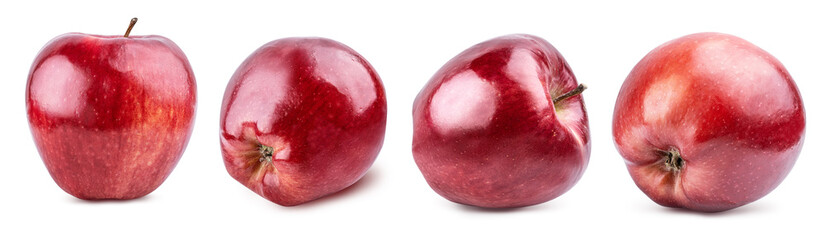 Obraz premium Red apple isolated on whitebackground