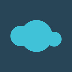 Silhouette icon cloud