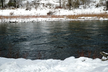 river in winter