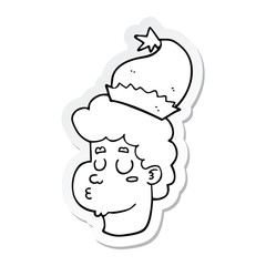 lined drawn man whistling