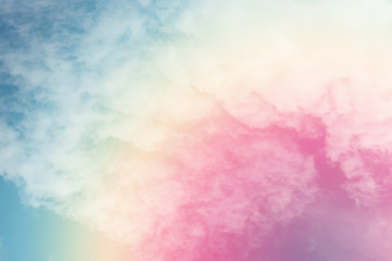 Obraz na płótnie Canvas cloud background with a pastel colored 