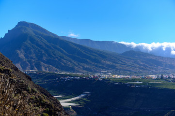 Fototapeta na wymiar Blick auf den Bejenado, die Cumbre und Los LLanos