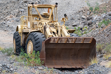Alter Radlader wird nicht mehr benutzt