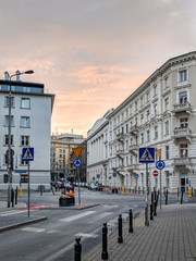street in the city of Warsaw