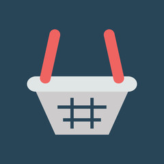 Silhouette icon basket