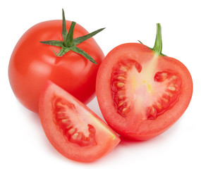Tomato isolated on white. With clipping path