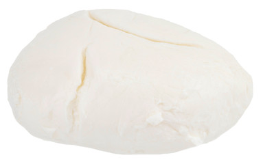 Mozzarella cheese isolated on white backgroundю. With clipping path