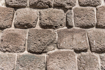 The stonework of the Inca walls