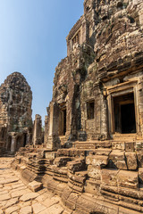 Fototapeta na wymiar Sanctuary of Bayon temple in Angkor Thom. Cambodia