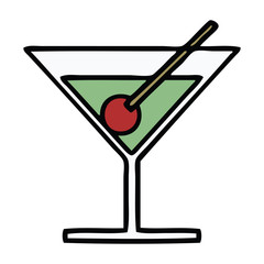 cute cartoon fancy cocktail