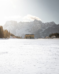 Italy, Veneto, Lago di Misurina 