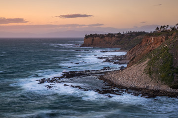 Golden Cove at Sunset on a Windy Day