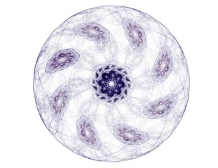 Lacy colorful clockwork pattern. Digital fractal art design. Abstract design of sacred symbols signs geometry. Designs of astrology alchemy magic. Geometric Spiral. Abstract Colorful Fractal Texture.