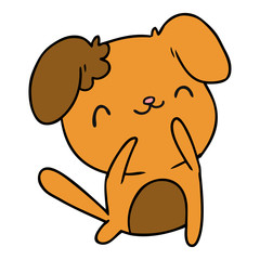 cartoon kawaii of a cute dog