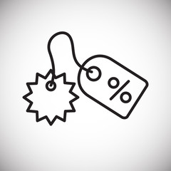 Gifts line icon on background for graphic and web design. Simple vector sign. Internet concept symbol for website button or mobile app.