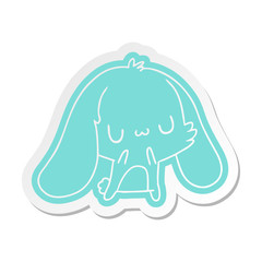 cartoon sticker kawaii cute furry bunny