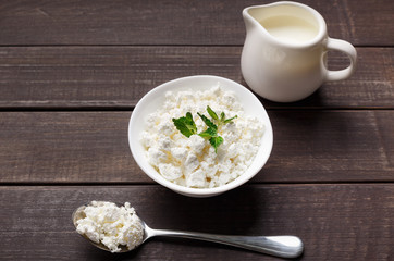 Calcium and protein nutrition concept