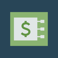 Silhouette icon ATM menu