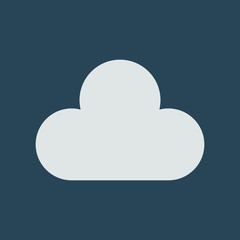 Silhouette icon cloud
